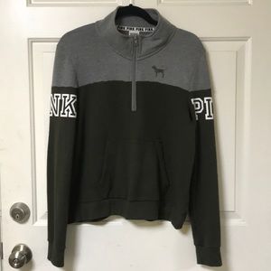 Victoria Secret PINK half quarter zip sweatshirt